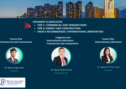 Dzungsrt & Associates ranked by Asia – Pacific Benchmark Litigation